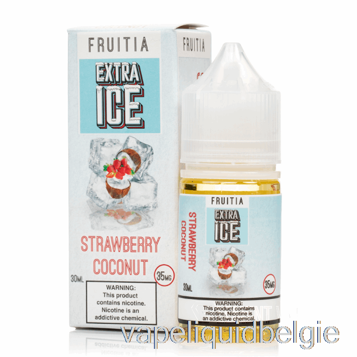 Vape België Aardbei Kokosnoot - Extra Ijs - Fruitiazouten - 30ml 50mg